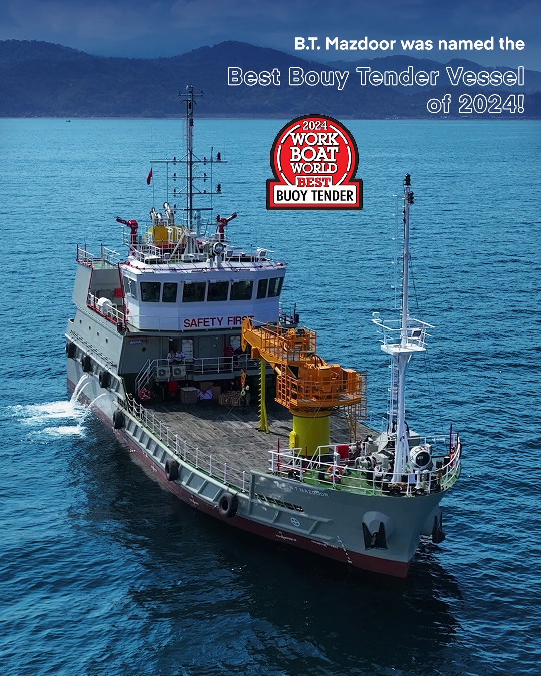 Med Marine’in şamandıra gemisi 2024 yılının en iyisi seçildi