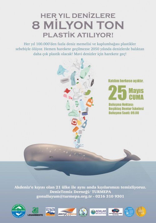 Her yıl denizlere 8 milyon ton plastik atılıyor