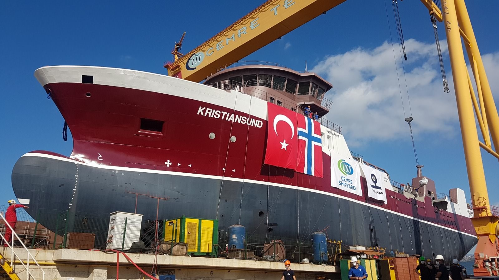CEMRE TERSANESİ KRISTIANSUND’I SUYLA BULUŞTURDU